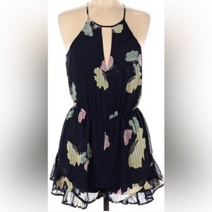 Navy blue floral Illa Illa romper